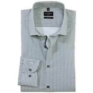 OLYMP No. Six Overhemd, super slim, Modern Kent, Groen