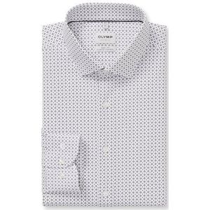 OLYMP Level Five 24/Seven Overhemd, body fit, Modern Kent, Aubergine