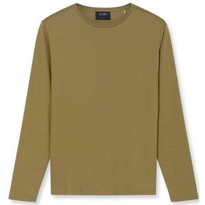 OLYMP SIGNATURE Jersey, tailored fit, Olijfgroen