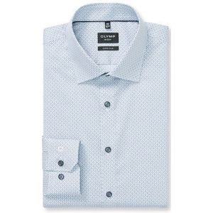 OLYMP No. Six Overhemd, super slim, New York Kent, Bleu
