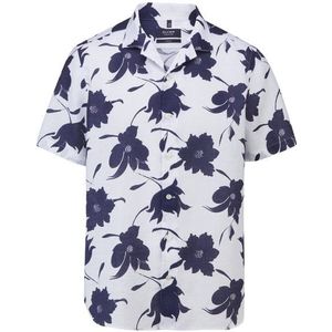 OLYMP SIGNATURE Casual Overhemd, tailored fit, reverskraag, Nachtblauw