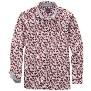 OLYMP Casual Overhemd, regular fit, Kent, Rood