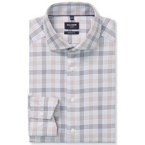 OLYMP Luxor Overhemd, modern fit, Royal Kent, Zilvergrijs