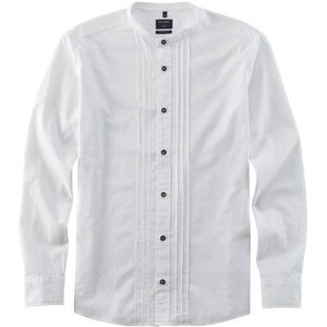 OLYMP - Casual Overhemd - Wit - Lange Mouw - 100% Katoen