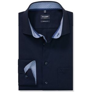OLYMP Luxor Overhemd, modern fit, Global Kent, Kobaltblauw
