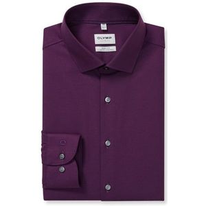 OLYMP Level Five 24/Seven Overhemd, body fit, Modern Kent, Aubergine
