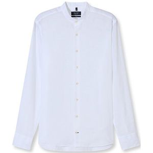OLYMP SIGNATURE Casual Overhemd, tailored fit, Opstaande kraag, Wit