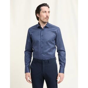 OLYMP SIGNATURE Overhemd, tailored fit, SIGNATURE Kent, Nachtblauw