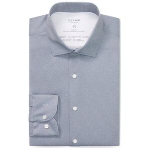OLYMP Level Five 24/Seven Overhemd, body fit, Modern Kent, Marineblauw