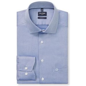 OLYMP - Luxor - Overhemd - Koningsblauw - Modern Fit - Global Kent