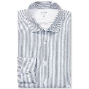 OLYMP Level Five 24/Seven Overhemd, body fit, Modern Kent, Marineblauw