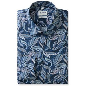 OLYMP Level Five Overhemd, body fit, New York Kent, Marineblauw