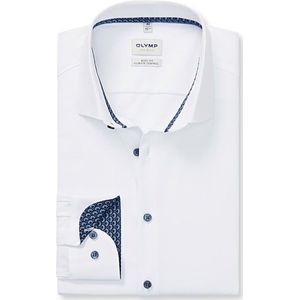 OLYMP - Level Five 24/Seven - Overhemd - Wit - Body Fit - Modern Kent