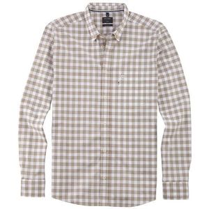 OLYMP Casual Overhemd, regular fit, Button-down, Kaki