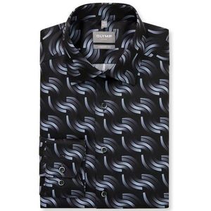 OLYMP Luxor Overhemd, comfort fit, New Kent, Zwart