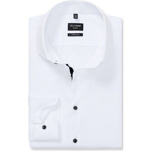 OLYMP No. Six Overhemd, super slim, Royal Kent, Wit