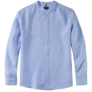 OLYMP Casual Overhemd, regular fit, Opstaande kraag, Bleu