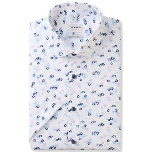 OLYMP Level Five 24/Seven Overhemd, body fit, Modern Kent, Wit