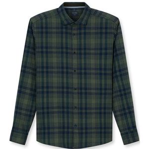 OLYMP Casual Overhemd, regular fit, Kent, Olijfgroen