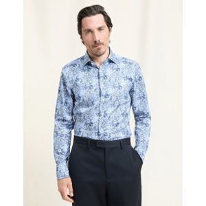 OLYMP SIGNATURE Overhemd, tailored fit, SIGNATURE Kent, Bleu