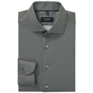 OLYMP SIGNATURE Overhemd, tailored fit, SIGNATURE Kent, Grijsgroen