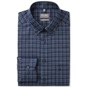 OLYMP Luxor Overhemd, comfort fit, Button-down, Marineblauw