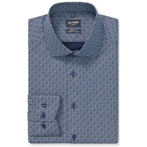 OLYMP Luxor 24/Seven Overhemd, modern fit, Global Kent, Marineblauw