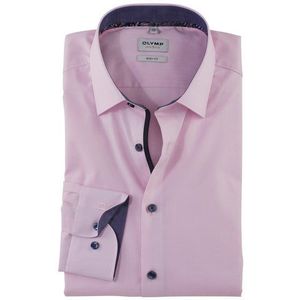 OLYMP Level Five Overhemd, body fit, New York Kent, Lichtroze