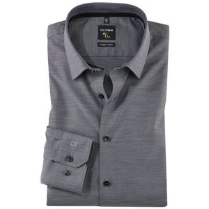 OLYMP No. Six Overhemd, super slim, Urban Kent, Zwart