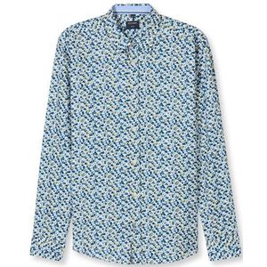 OLYMP Casual Overhemd, regular fit, Kent, Marineblauw