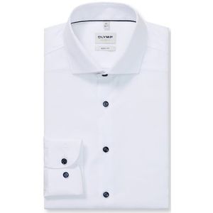 OLYMP Level Five Overhemd, body fit, Royal Kent, Wit