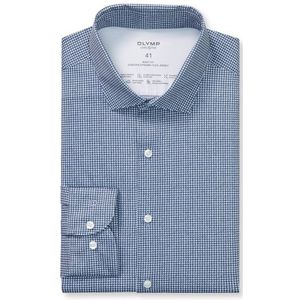 OLYMP Level Five 24/Seven Overhemd, body fit, Modern Kent, Marineblauw