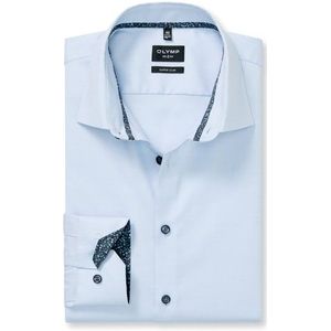 OLYMP No. Six Overhemd, super slim, New York Kent, Bleu