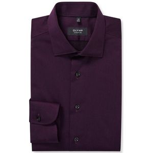 OLYMP SIGNATURE Overhemd, tailored fit, SIGNATURE Kent, Pruimkleurig