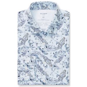 OLYMP Luxor 24/Seven Overhemd, modern fit, New Kent, Bleu