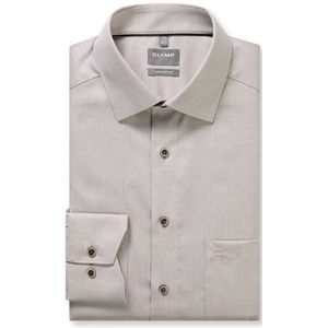 OLYMP Luxor Overhemd, comfort fit, New Kent, Bruin