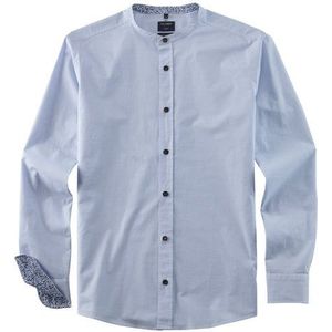 OLYMP Casual Overhemd, regular fit, Opstaande kraag, Bleu