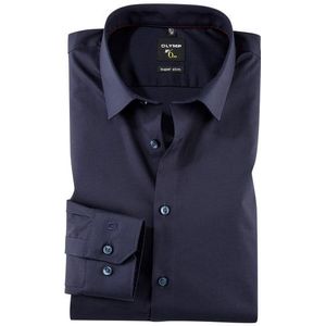 OLYMP No. Six Overhemd, super slim, Urban Kent, Marineblauw