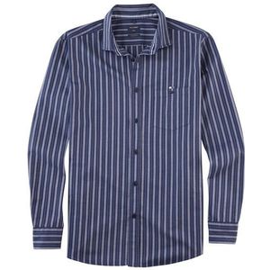 OLYMP Casual Overhemd, regular fit, Kent, Marineblauw