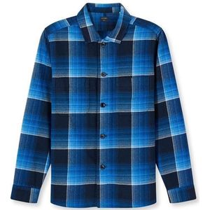 OLYMP Casual Overhemd, Overshirt, Kent, Marineblauw
