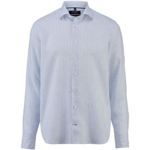 OLYMP SIGNATURE Casual Overhemd, tailored fit, Kent, Bleu