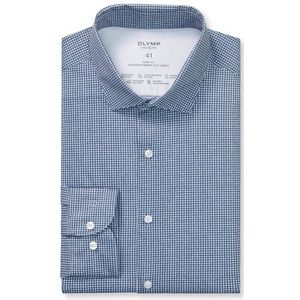 OLYMP Level Five 24/Seven Overhemd, body fit, Modern Kent, Marineblauw