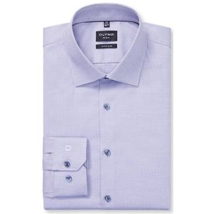 OLYMP No. Six Overhemd, super slim, New York Kent, Vioolkleurig
