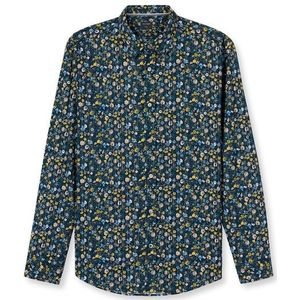 OLYMP Casual Overhemd, regular fit, Kent, Marineblauw