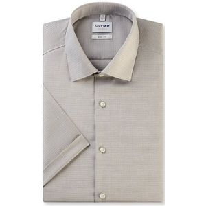 OLYMP Level Five Overhemd, body fit, New York Kent, Olijfgroen