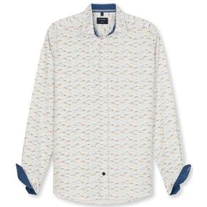 OLYMP Casual Overhemd, regular fit, Kent, Wit