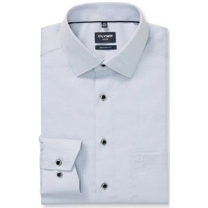 OLYMP Luxor Overhemd, modern fit, New Kent, Zilvergrijs