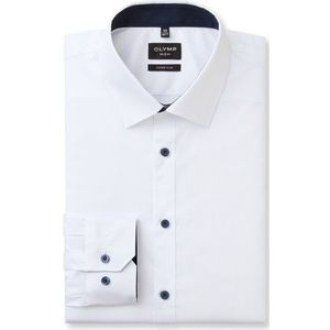 OLYMP No. Six Overhemd, super slim, Urban Kent, Wit