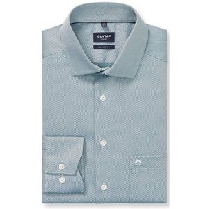 OLYMP - Luxor - Overhemd - Groen - Strijkvrij - Boordmaat 43