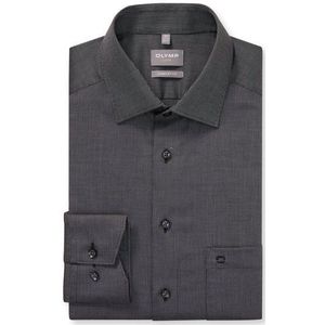 OLYMP Luxor Overhemd, comfort fit, New Kent, Zilvergrijs